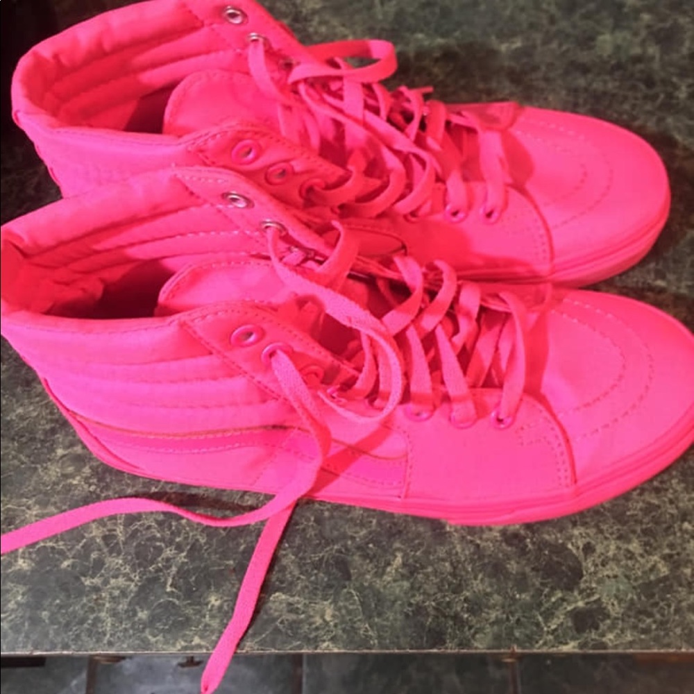 Neon hot pink vans